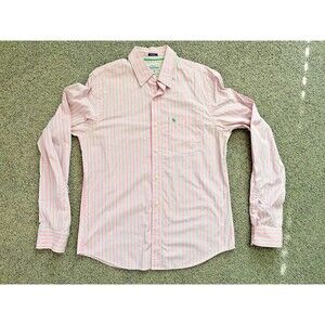 Abercrombie & Fitch Muscle  Shirt Mens XL Pink Striped Green